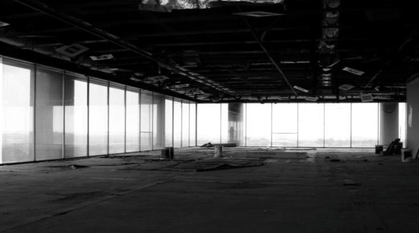 Empty floor of a commercial business